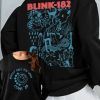 NEW-2 Sided 182 The World Tour 2023 2024 Shirt, Blink 182 Tour Merch, Blink 182 Rock and Roll Concert Tshirt