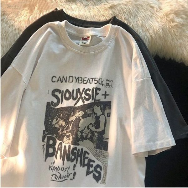 Vintage Oversize Siouxsie and The Banshees Shirt | Gothic Rock | Vintage Band Merch