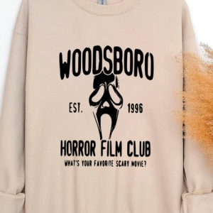 Woodsboro Horror Club Sweatshirt and Hoodie – Scream, Scream – Ghost, Horror, Scary – Halloween Sweatshirt – Halloween Shirt