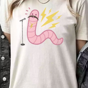 Worm with a Mustache Unisex T-shirt