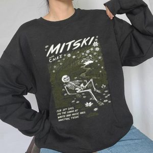 Mitski with Chai shirt, Mitsk-i Concert Shirt , Pop Mi-tski Fans Hoodie, Vintage-Unisex Rock Sweatshirt, Gift For Him Her