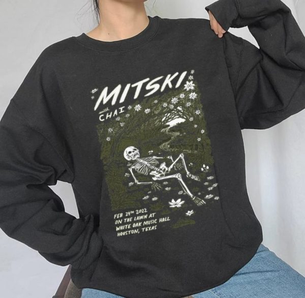 Mitski with Chai shirt, Mitsk-i Concert Shirt , Pop Mi-tski Fans Hoodie, Vintage-Unisex Rock Sweatshirt, Gift For Him Her