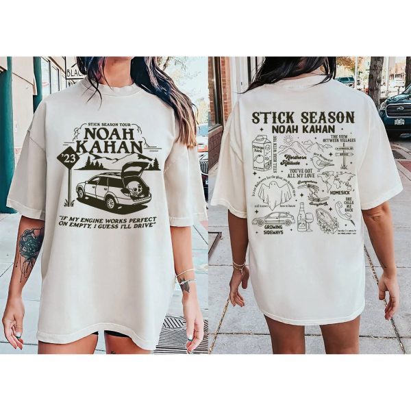 Stick Season Summer Tour 2023 Double Side Print Shirt, Sticky Season Tour Shirt, Noah Kahan Shirt, The View Between Villages Shirt