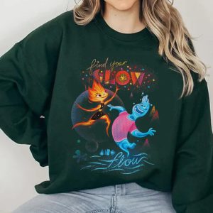 Ember and Wade Find Your Glow And Flow Shirt / Elemental Pixar Disney Movie T-shirt / Walt Disney World / Disneyland Trip / Funny Gift