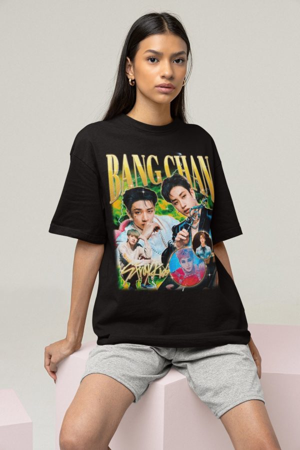 Stray Kids Bangchan Retro Bootleg T-shirt – stray kids shirt – Kpop Tshirt – Kpop Gift For her or him – Skz Shirt