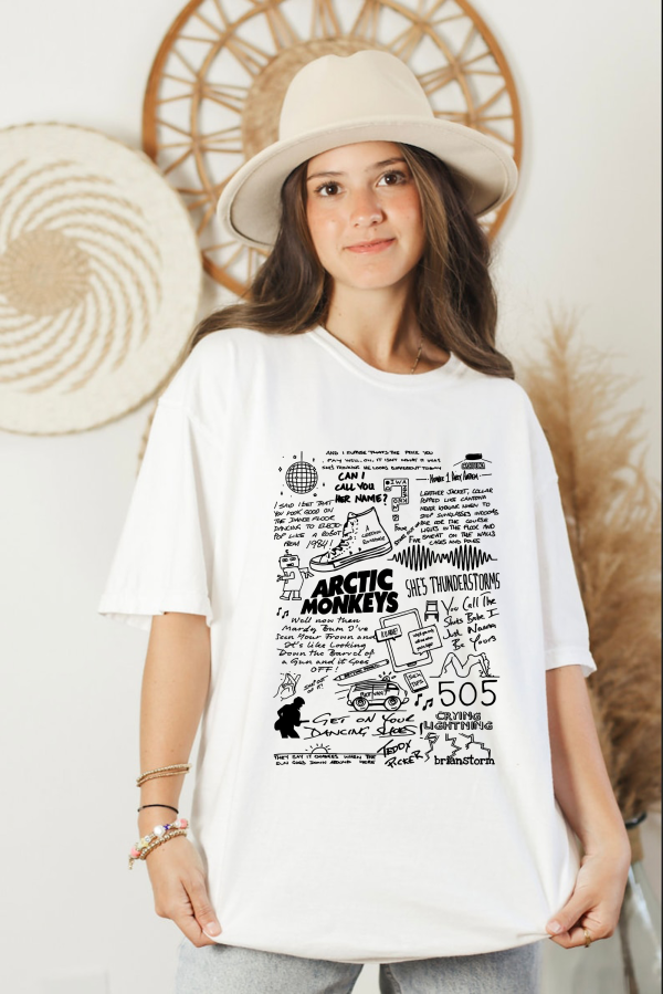 Arctic Monkeys Band Shirt, Arctic Monkeys Lyric Shirt, Arctic Monkeys Merch, Arctic Monkeys Doodle | Artic Monkeys, AM album, AM Fan Gift