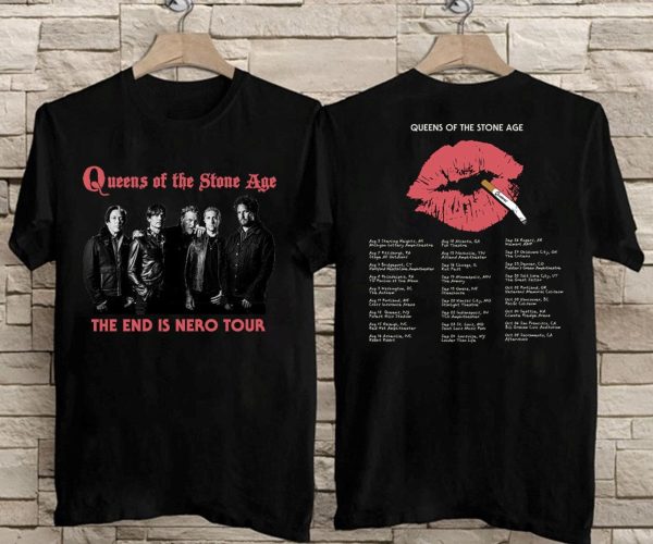 Queens of the Stone Age The End is Nero Tour 2023 T-Shirt, Queens of the Stone Age Tour 2023 T-Shirt, Rock Tour 2023 Shirt, Music Tour Shirt