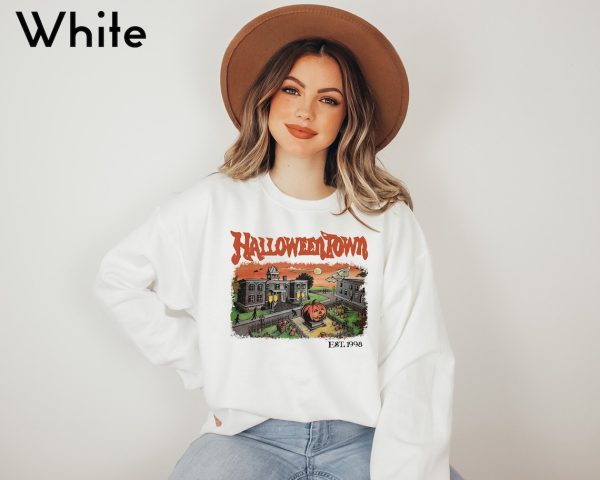 Halloweentown Est 1998 Sweatshirt, Halloweentown University, Retro Halloweentown Sweatshirt, Fall Sweatshirt, Vintage Halloween Sweatshirt