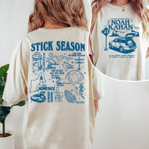 Stick Season Tour 2023 Shirt, Noah Kahan Folk Pop Music Shirt, Country Music Shirt, Noah Kahan Stick Season Tour Shirt, Retro Vintage Shirt