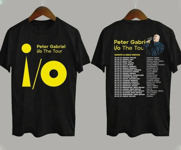 Peter Gabriel i/o The Europe Tour 2023 T-Shirt, Peter Gabriel Tour Concert 2023 shirt, Peter Gabriel Lover Gift, 2023 Music Festival