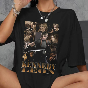 Kennedy Leon Residence Evil Horror Game Shirt