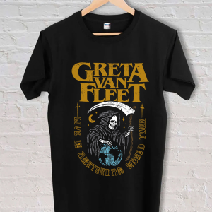 Greta Van Fleet Shirt Floral Retro Greta Van Fleet Vintage Dream In Gold Tour 2023 Greta Van Fleet Shirt Music Shirt Concert Shirt