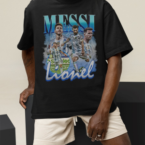 Lionel Messi Shirt, Football Soccer shirt, Classic 90s Graphic Tee, Unisex, Vintage Bootleg, Gift, Retro