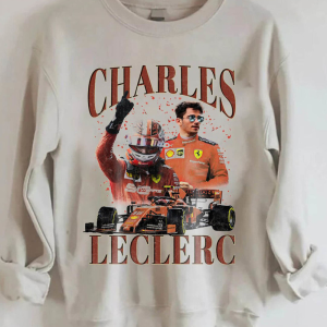 Vintage Charles Leclerc Sweatshirt, Trending Unisex Hoodie Crewneck