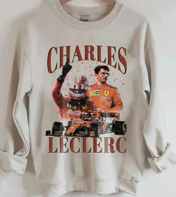 Vintage Charles Leclerc Sweatshirt, Trending Unisex Hoodie Crewneck