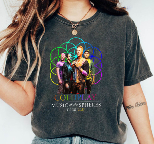 Music Of The Spheres Trendy Shirt, Coldplay Tour 2023 Long Sleeve Tee Tops