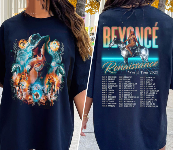 Beyonce Renaissance World Tour Shirt, Beyonce Renaissance 2023 World Tour Shirt, Vintage Renaissance Tour Shirt, 2023 Beyonce Shirt