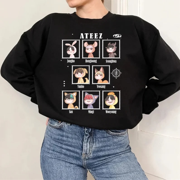 Ateez Break The Wall Shirt, Vintage Ateez Shirt, Ateez World Tour T-Shirt, Ateez Fellowship Shirt, Ateez Member Tee