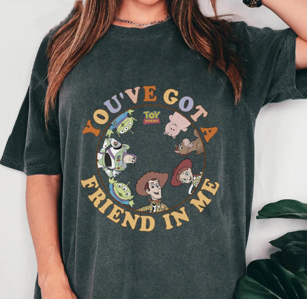 You’ve Got A Friend In Me Shirt, Groovy Toy Story Short Sleeve Sweatshirt