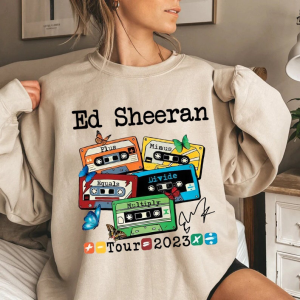 Ed Sheeran Shirt, Retro Ed Sheeran Cassettes Shirt, Ed Sheeran 2023 World Tour, 2023 Mathematics America Tour Shirt, Tour 2023 Bad Habit