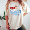 Red White and Boujee, Retro Groovy 4th of July Shirt, Patriotic Rainbow Shirt, Happy 4th of July Shirt, Independence Day, Memorial Day Shirt