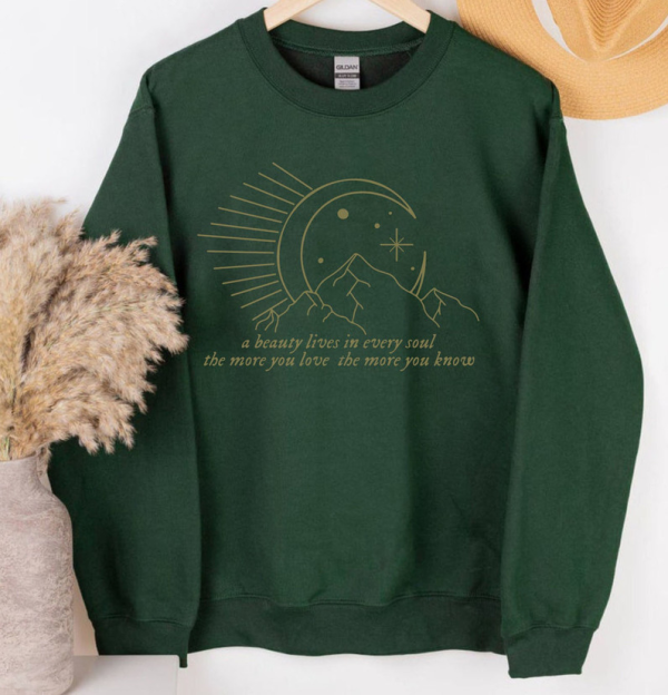 Greta Van Fleet Shirt, A Beauty Lives Every Soul Long Sleeve Sweatshirt