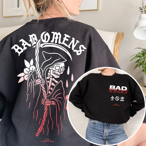 Fade Reaper Tee Bad Omens Shirt, Band Track List 2023 Merch The Concrete Forever Tour 2023 Hoodie, Wraith Bad Omens Tee