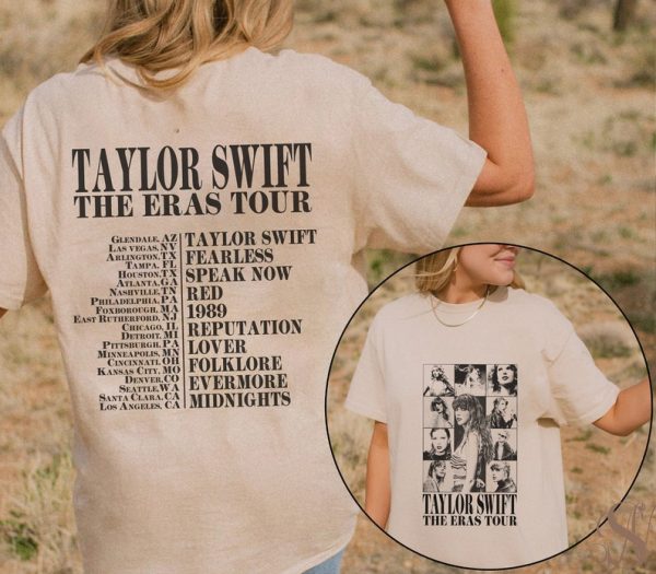 The Eras Tour Shirt Tshirt, TS The Eras Tour T-Shirt, Eras Tour 2023 Shirt, Music Country Shirt, Midnights Album Shirt