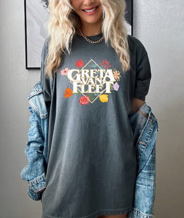 Greta Van Fleet Shirt, Greta Van Fleet Merch, Greta Van Fleet Tshirt, Retro Greta Van Fleet Shirt, Dream In Gold Tour 2023 Tshirt