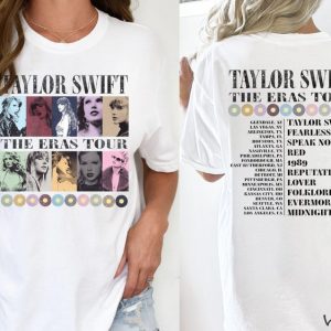 The Eras Tour T-shirt with Tour Dates | Taylor Swift Concert Merch | Swiftie Gift | Vintage Style Tee |Unisex Garment-Dyed