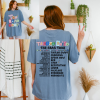 The Eras Tour T-shirt with Tour Dates | Taylor Swift Concert Merch | Swiftie Gift | Vintage Style Tee |Unisex Garment-Dyed