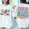 Cartoon Friends Nostalgia Shirt, Friends 80’s Cartoon Characters Rainbow Shirt, Care Bears And Strawberry Tee, 80s Cartoon Friends Shirt