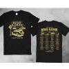 Total Solar Eclipse Shirt April 8th 2024, Rock Concert Tour Tee with Path of Totality Cities Listed on Back, Mexico, United States, Canada