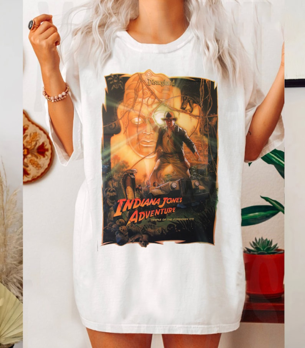 Retro Indiana Jones Adventure Disneyland 1995 Shirt, Indiana Jones Shirt, Disneyland Jones Shirt, Vintage Style Shirt, Disney Vintage Shirt