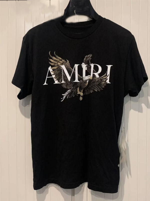 AMIRI Eagle Shirt, Simple Logo Amiri Shirt, Amiri Eagle Paint Black Sweatshirt, Hoodie, Merch, Gift for Him, gift For Her