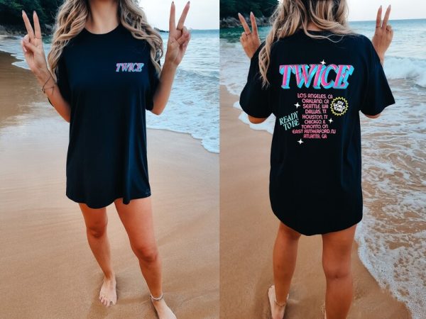 Twice Fan Shirt, Twice Ready To Be Tour 2023 Shirt, Twice 5th World Tour Shirt, Kpop Fans Shirt, Twice Concert Clothing For Her