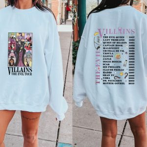 Villains The Evil Tour Shirt, Disney Villains Characters Shirt, Disney Halloween Shirt, Disneyland Shirt, Maleficent Shirt For Women