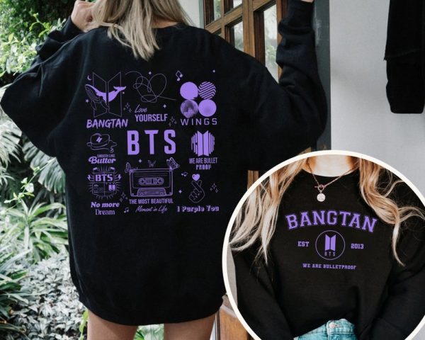 Retro Bangtan Aniversary Shirt. Bangtan Member Shirt. Bangtan Album Shirt. Take Two Sweatshirt.