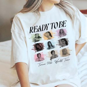 Ready To Be World Tour Shirt. Twice Ready To Be Shirt. Twice Tour Sweatshirt. Twice Member Shirt. Twice Chaeyoung, Tzuyu, Jihyo, Sana.