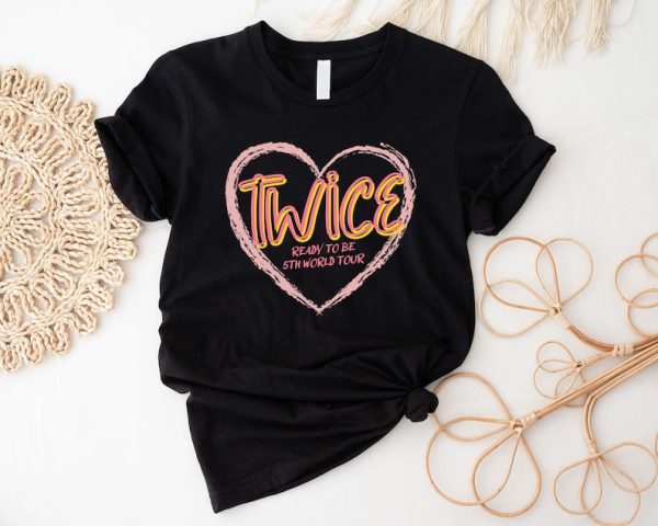 Ready To Be Tour 2023 Twice Shirt, Twice 5th World Tour Tshirt, Kpop Twice Merch, Nayeon Jeongyeon Momo Sana Jihyo Mina Dahyun Tee, Kpop Tee