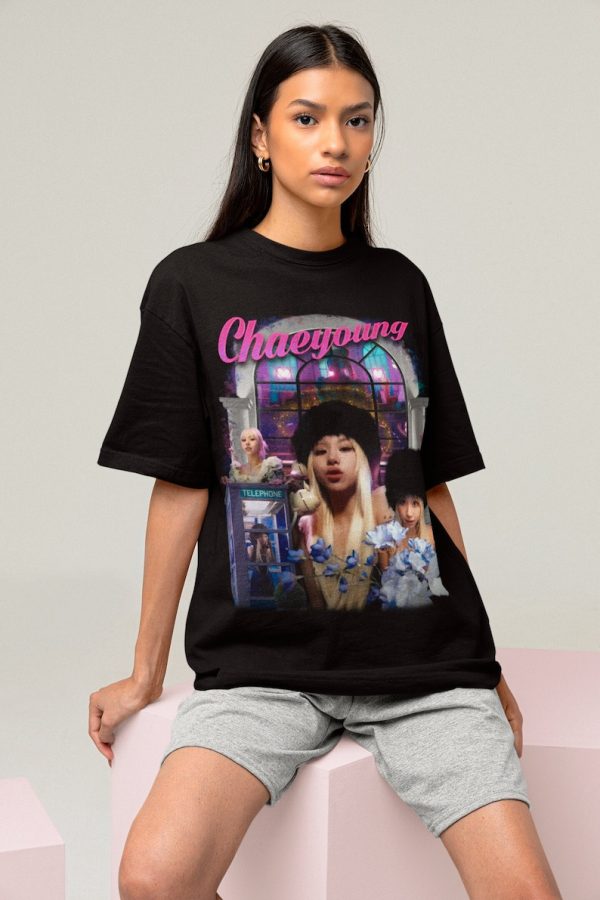 Twice Chaeyoung Retro 90 Bootleg T-shirt – Twice Shirt – Twice Merch – Kpop Tee – Kpop Gift – Kpop Merch – Twice Chaeyoung Homage Tee