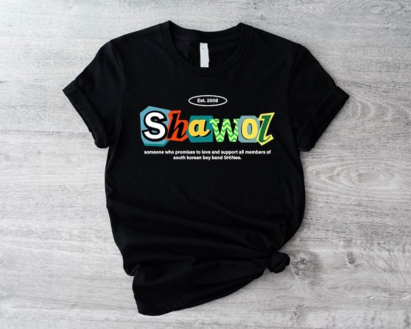 Shinee Anniversary T-shirt for Shawol, Shinee Kpop Gift, Kpop Shirt, Kpop Merch, Korean Fashion, Shawols Fan Made Hoodie, Boygroup Boyband