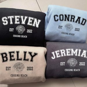 Cousins Beach Group Shirt. Team Conrad, Team Jeremiah Shirt. Belly And Conrad Shirt. Summer I Turned Pretty Shirt. Cousin Beach Sweatshirt.