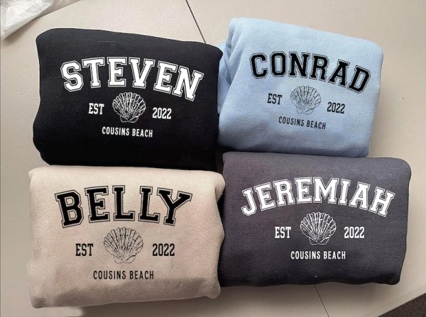 Cousins Beach Group Shirt. Team Conrad, Team Jeremiah Shirt. Belly And Conrad Shirt. Summer I Turned Pretty Shirt. Cousin Beach Sweatshirt.