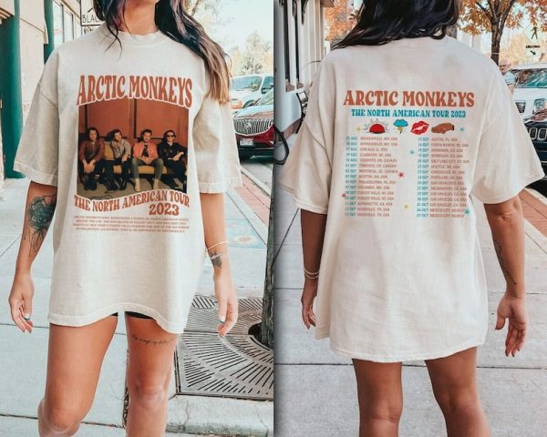 Arctic Monkeys The Car Tour 2023 Tour Dates Double Sides shirt, Arctic Monkeys shirt, Alex Turner shirt, Arctic Monkeys Merch