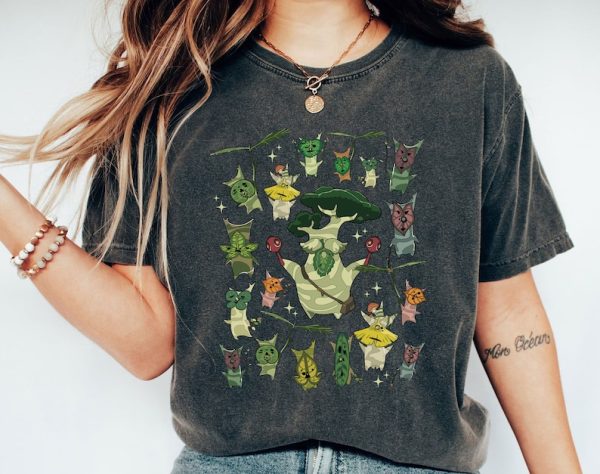 Comfort Color Zelda Korok Shirt,Lineart Korok Shirt, Tri Force Shirt, Hylian Shirt, Korok Zelda Plant Shirt, Flora Of Hyrule Shirt