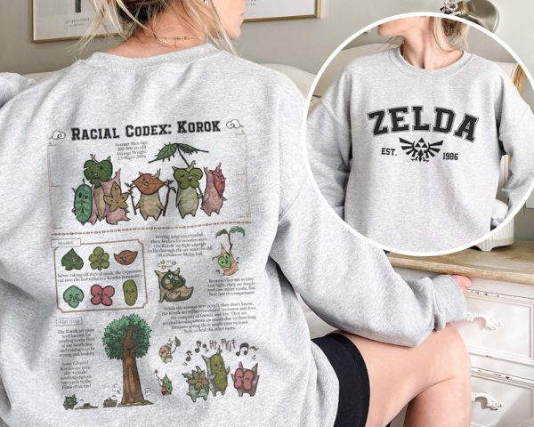 Zelda Korok Comfort Colors Shirt, The Legend Of Zelda, Hyrule Shirt, Nintendo Gamer Shirt, Tears Of The Kingdom, Hylia Shirt, Y2K Hoodie