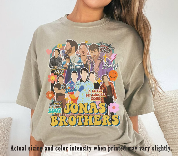 Retro Jonas Brothers Comfort Colors Shirt, Jonas Brother Merch, Jonas Brothers Tour Shirt, Retro Jonas Brothers New Album Tee