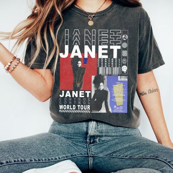 90s Vintage Janet Jackson Tee, Janet Jackson Shirt, Janet Jackson Vintage Sweatshirt Music, Queen of Pop Shirt, Pop Music Fan Merch