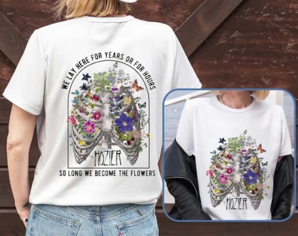 Hoizer Shirt, Hozier in a Week Shirt, Floral Rib Cage Hozier Lyrics Song Tee, Hozier 2023 Music Tour Shirt, No Grave Can Hold My Body Down